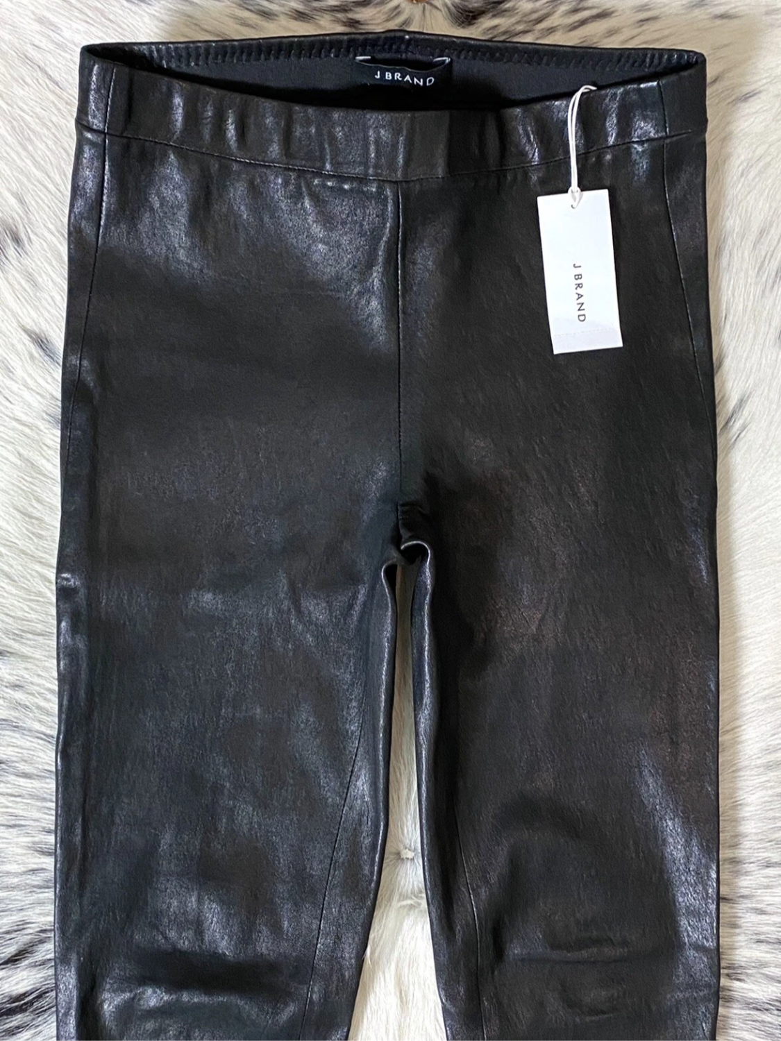 J BRAND L8007 “EDITA” PULL-UP LEATHER LEGGING