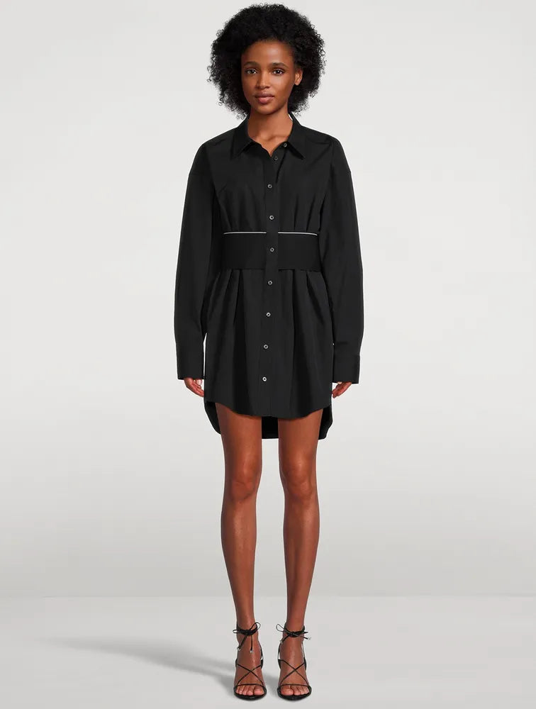 ALEXANDER WANG LOGO ELASTIC DRESS