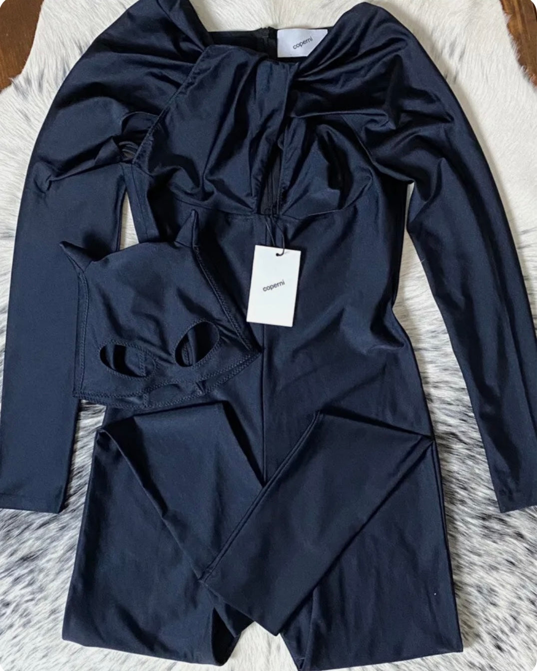 COPERNI CUTOUT BUTTERFLY JUMPSUIT WIITH MASK
