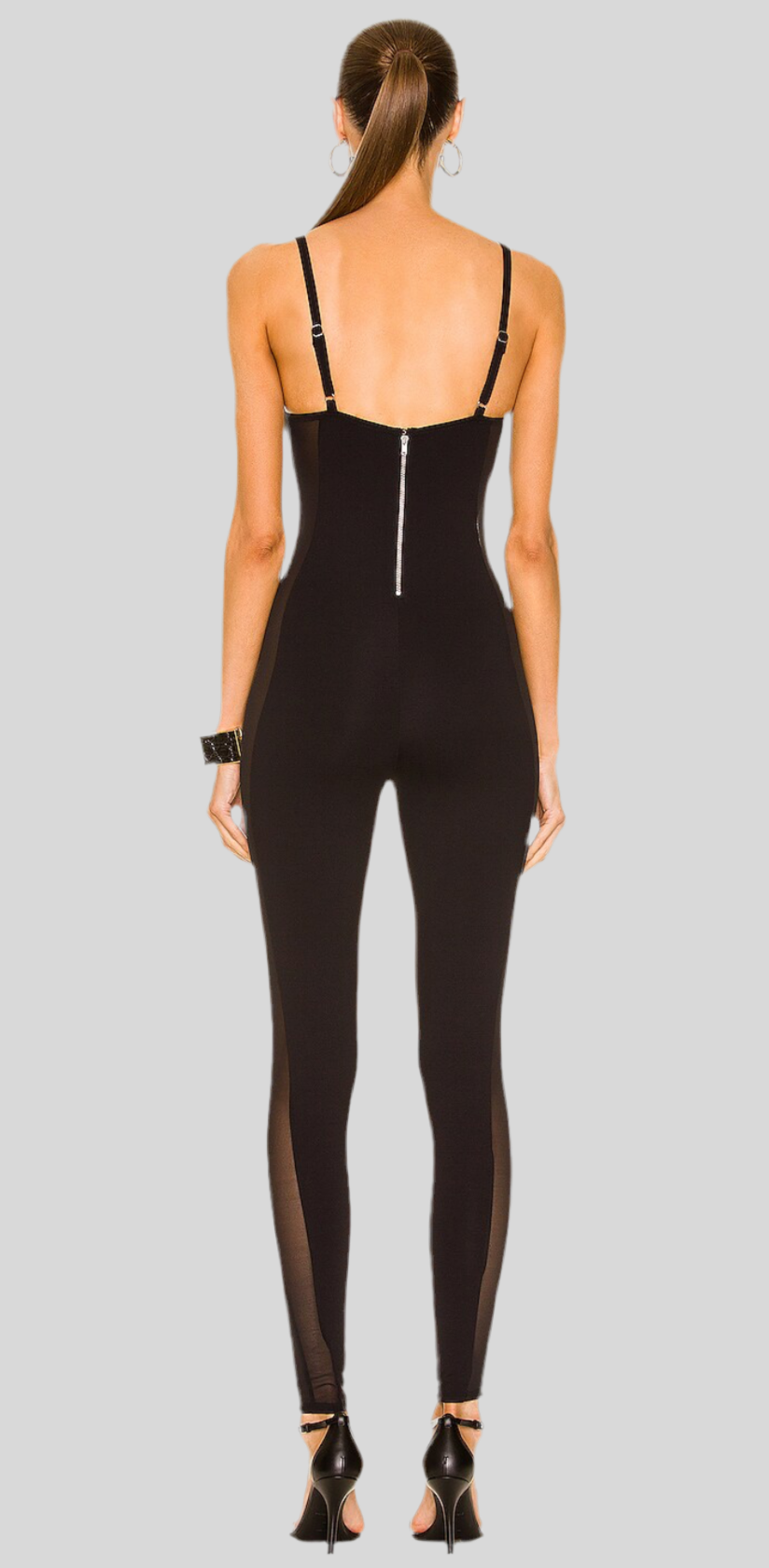 FLEUR DU MAL JERSEY & MESH CATSUIT