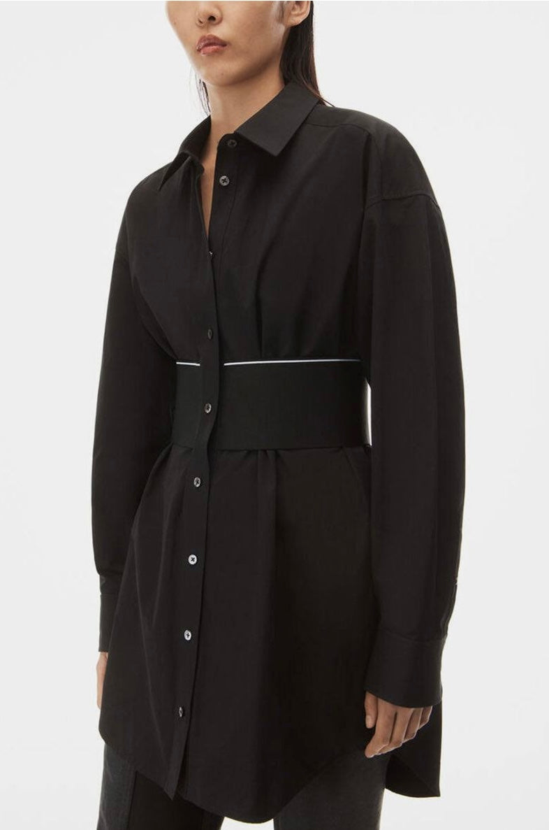 ALEXANDER WANG LOGO ELASTIC DRESS