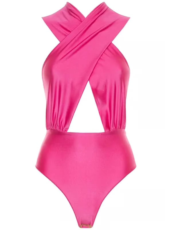 ANDAMANE HOLA BODYSUIT, FUCHSIA