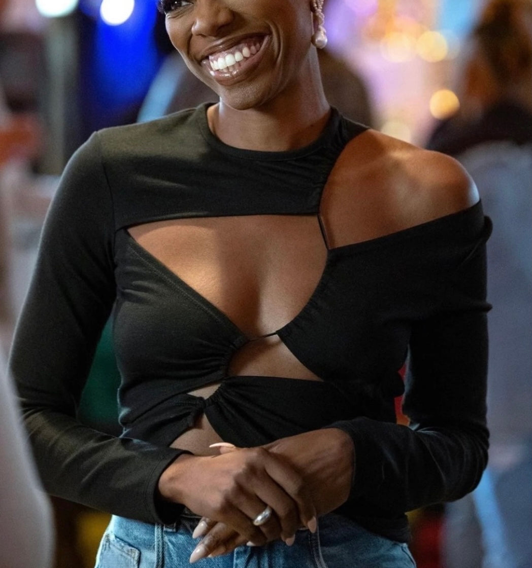 SID NEIGUM TENSION CUTOUT TOP