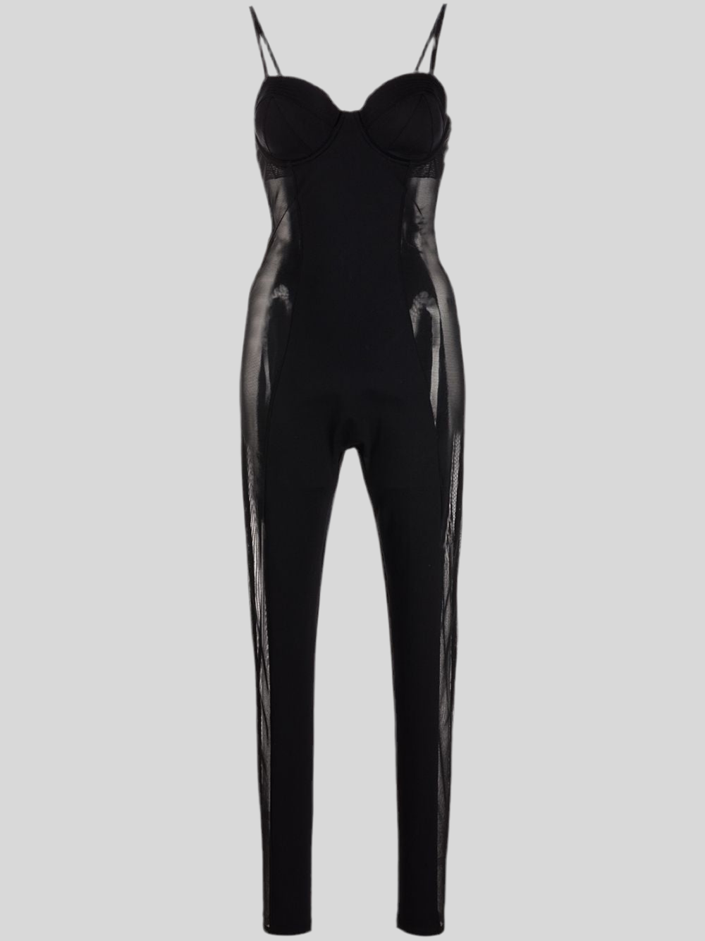 FLEUR DU MAL JERSEY & MESH CATSUIT