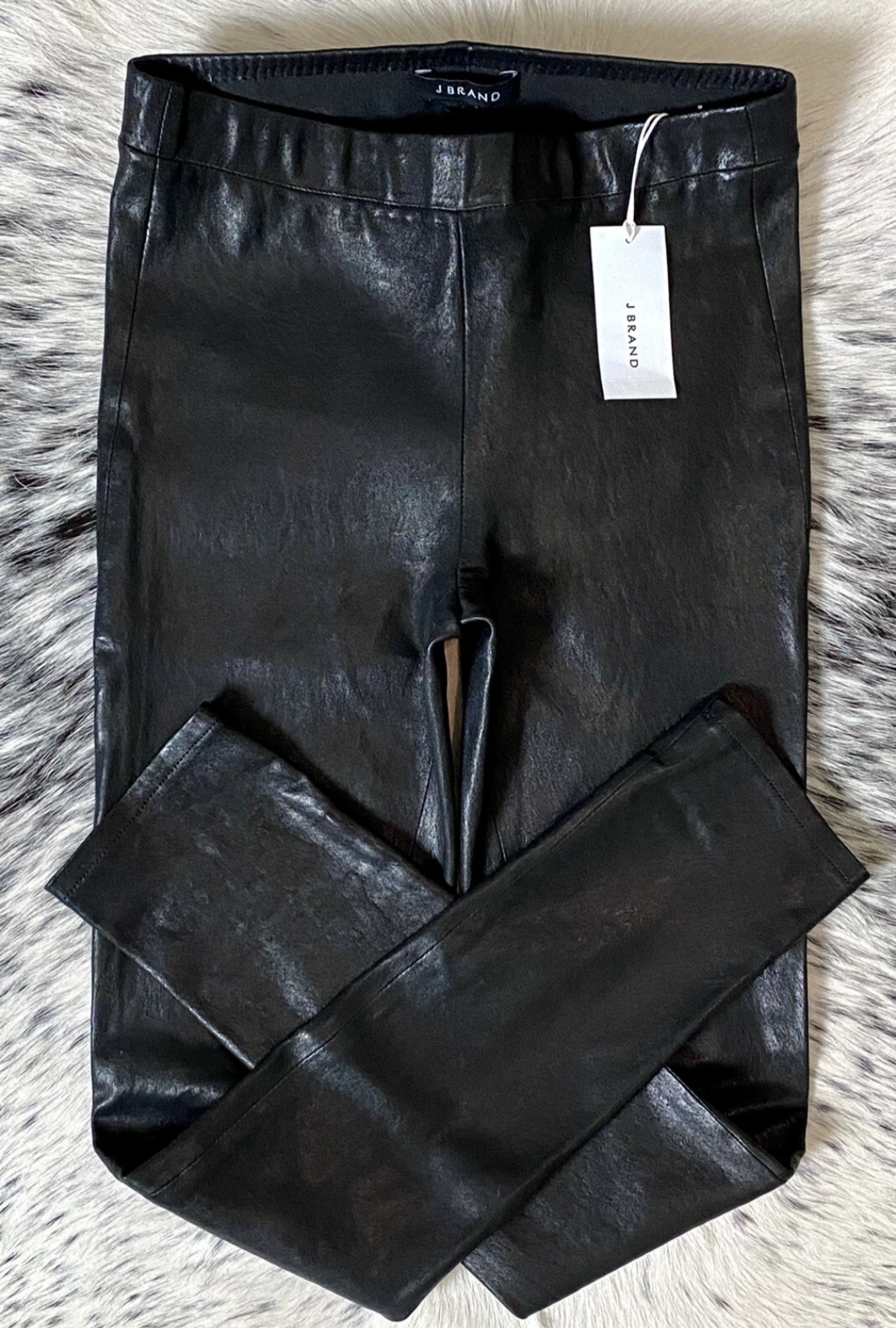 J BRAND L8007 “EDITA” PULL-UP LEATHER LEGGING