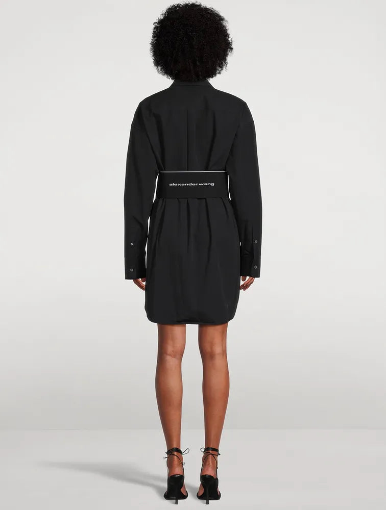 ALEXANDER WANG LOGO ELASTIC DRESS