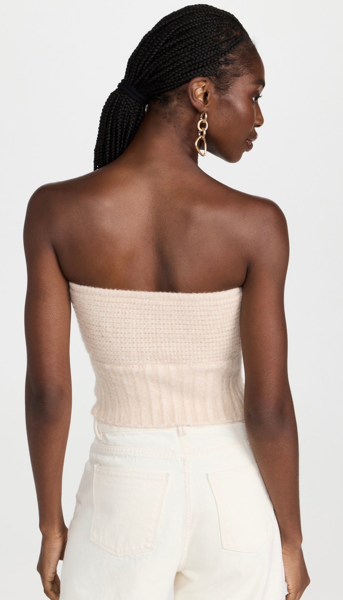 CULT GAIA ELLISON STRAPLESS KNIT TOP