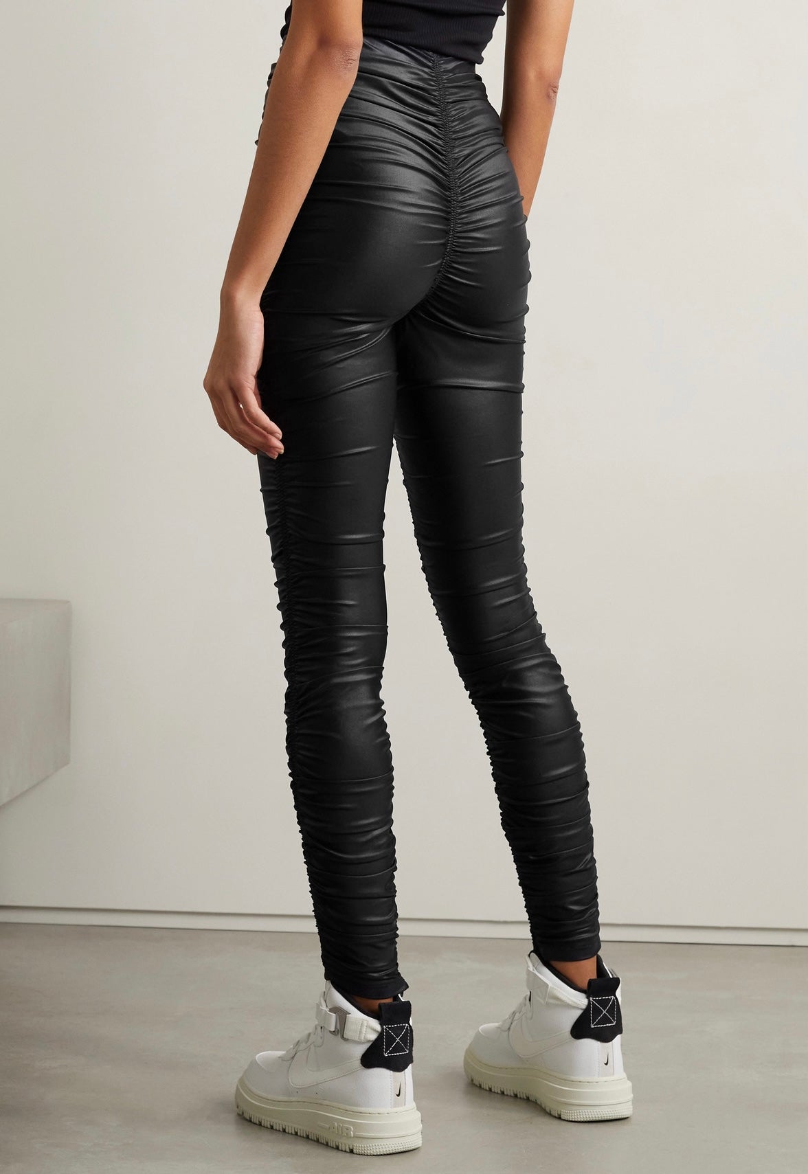 ALEXANDER WANG HIGH WAIST RUCHED LEGGING