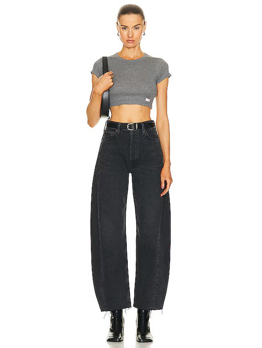 AGOLDE LUNA PIECED BARREL JEANS