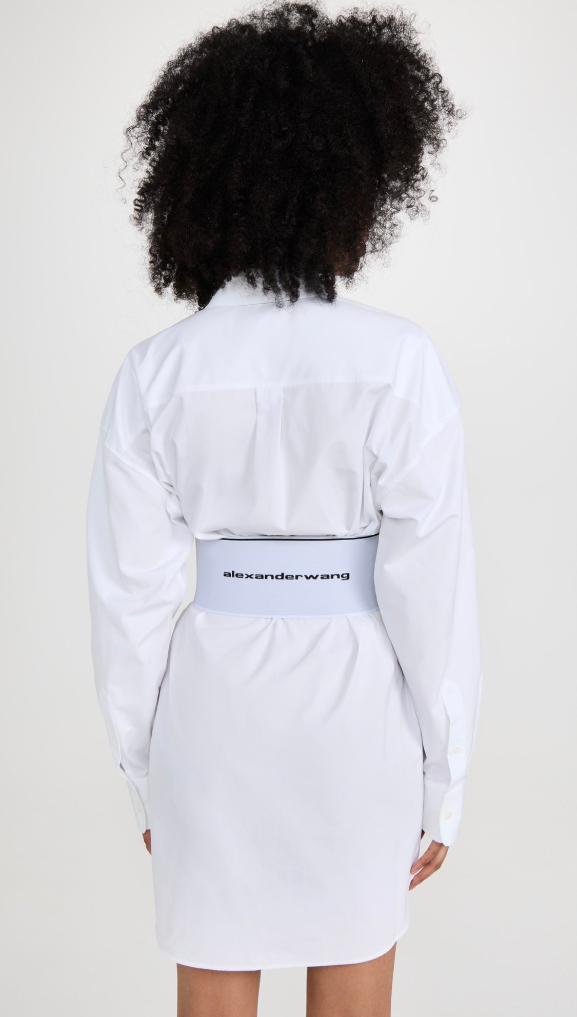 ALEXANDER WANG LOGO ELASTIC DRESS