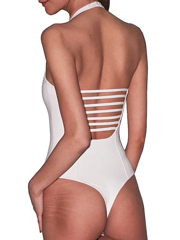 FLEUR DU MAL SOPHIA HALTER BODYSUIT