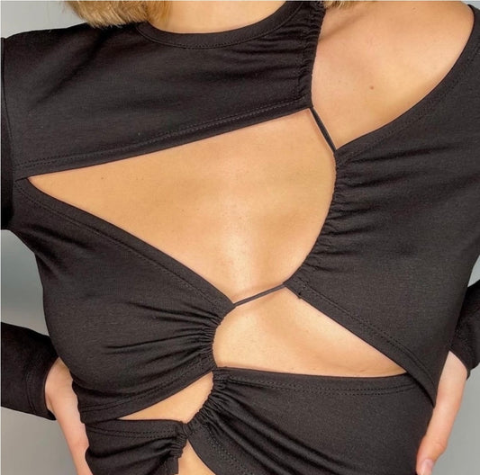 SID NEIGUM TENSION CUTOUT TOP