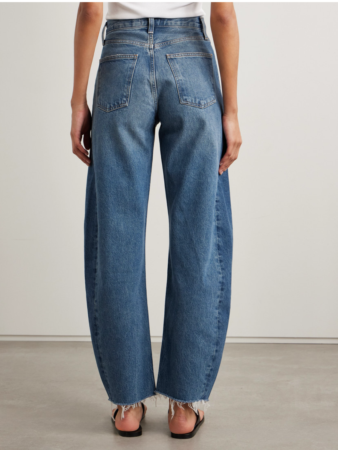 AGOLDE LUNA PIECED BARREL JEANS