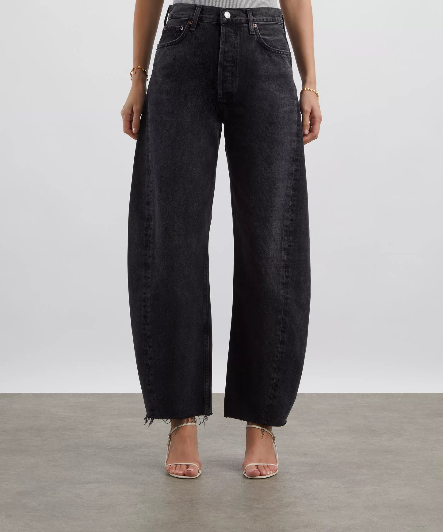 AGOLDE LUNA PIECED BARREL JEANS