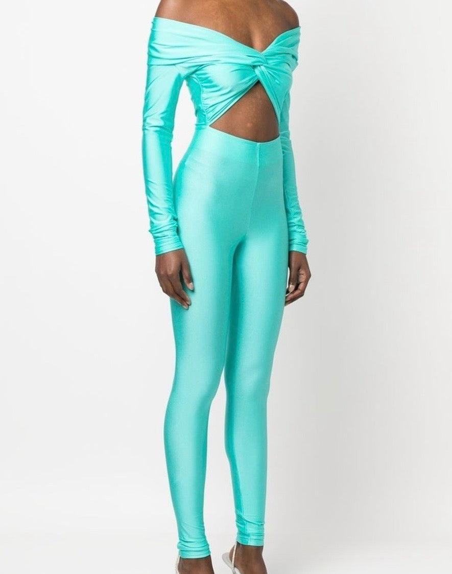 ANDAMANE KENDALL JUMPSUIT TURQUOISE