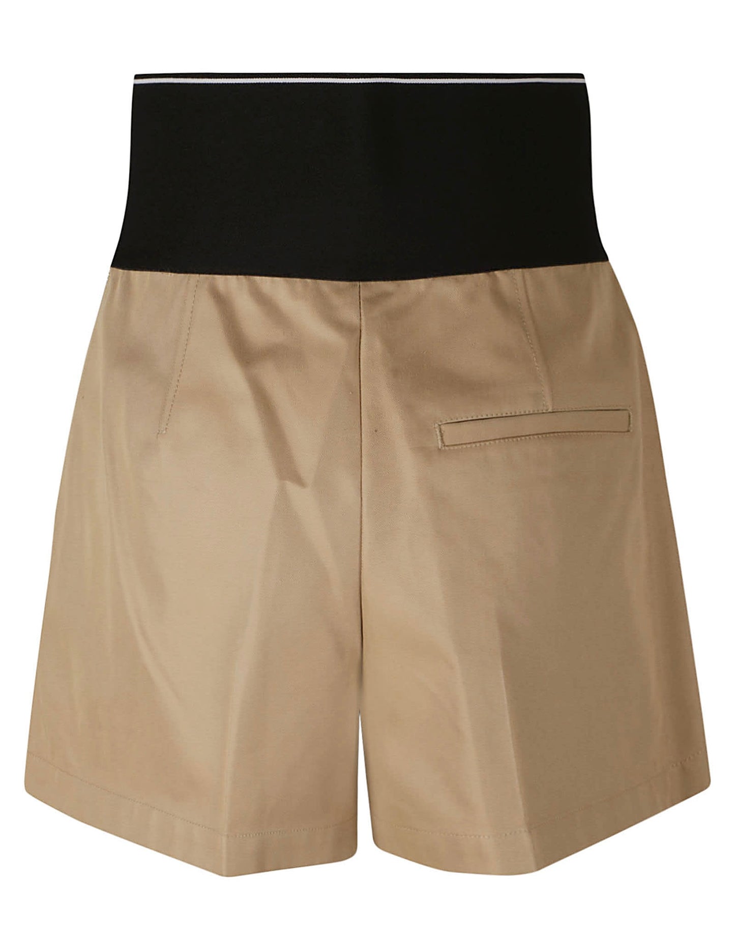 ALEXANDER WANG LOGO ELASTIC SAFARI SHORTS