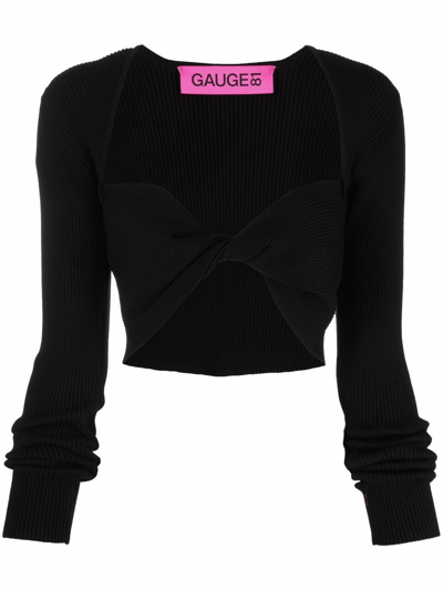 GAUGE81 LIFA CROPPED TWISTED WOOL SWEATER