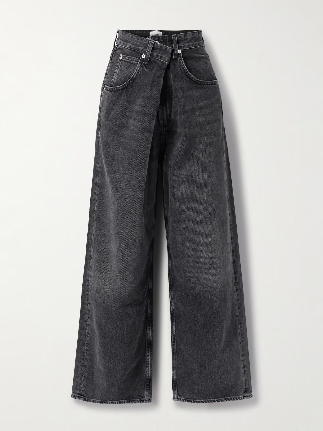 AGOLDE “VANA” DRAPED JEANS IN ICON