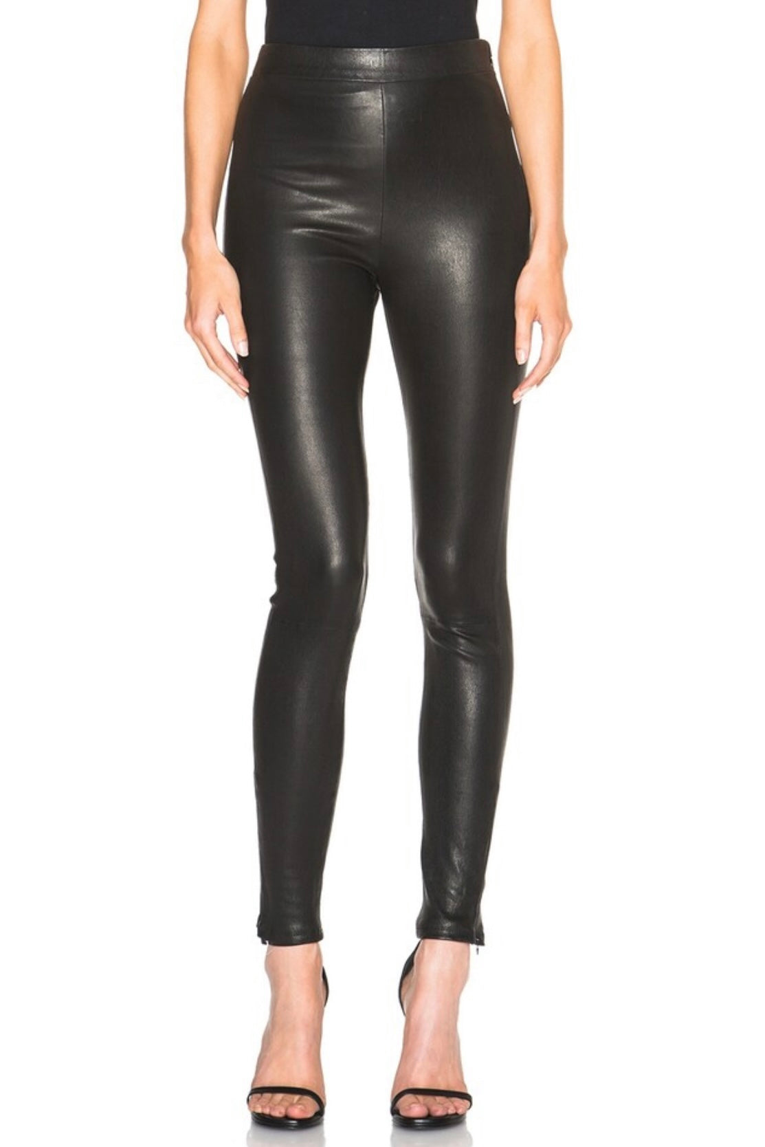 FRAME LE LEGGING HIGH WAIST LEATHER LEGGINGS