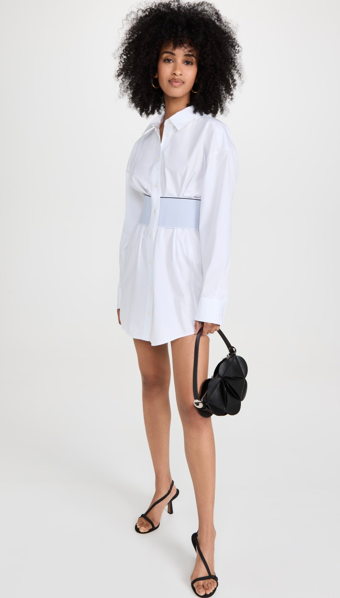 ALEXANDER WANG LOGO ELASTIC DRESS