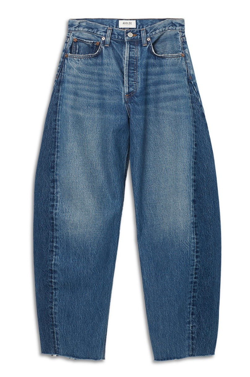 AGOLDE LUNA PIECED BARREL JEANS