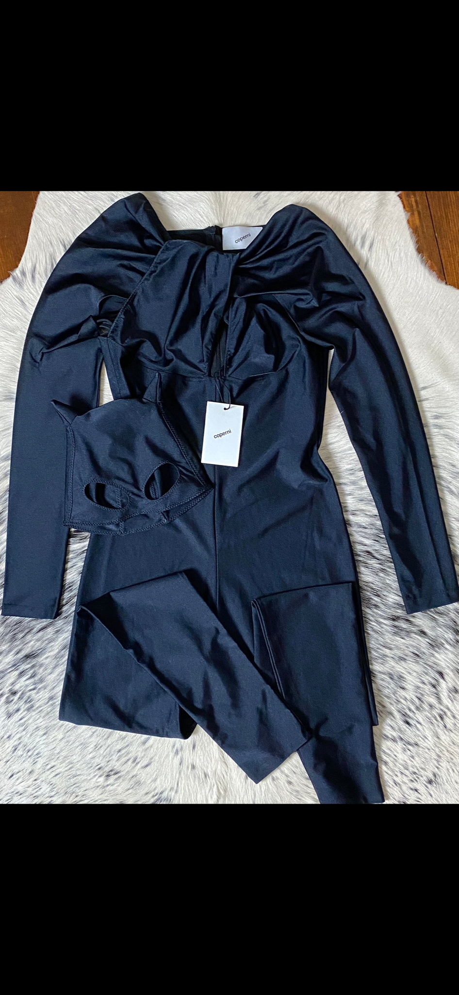 COPERNI CUTOUT BUTTERFLY JUMPSUIT WIITH MASK