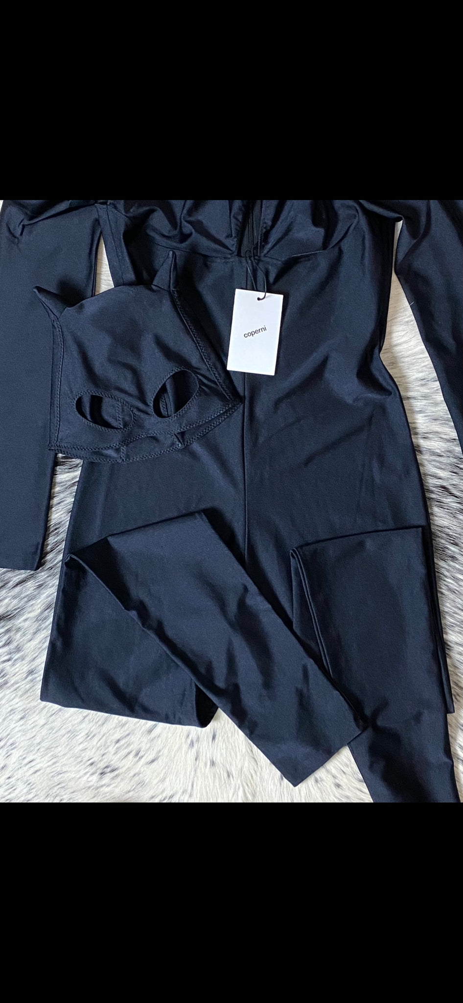COPERNI CUTOUT BUTTERFLY JUMPSUIT WIITH MASK
