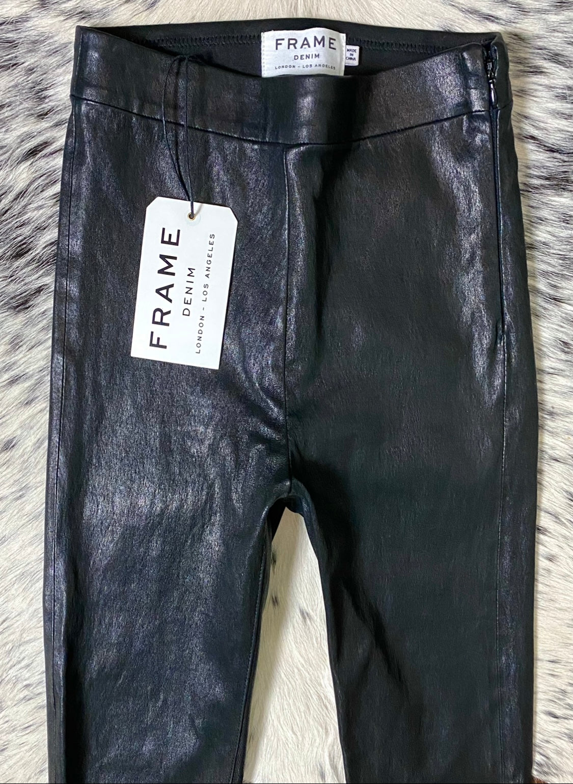 FRAME LE LEGGING HIGH WAIST LEATHER LEGGINGS