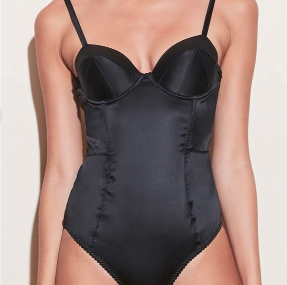 FLEUR DU MAL SATIN BULLET BODYSUIT