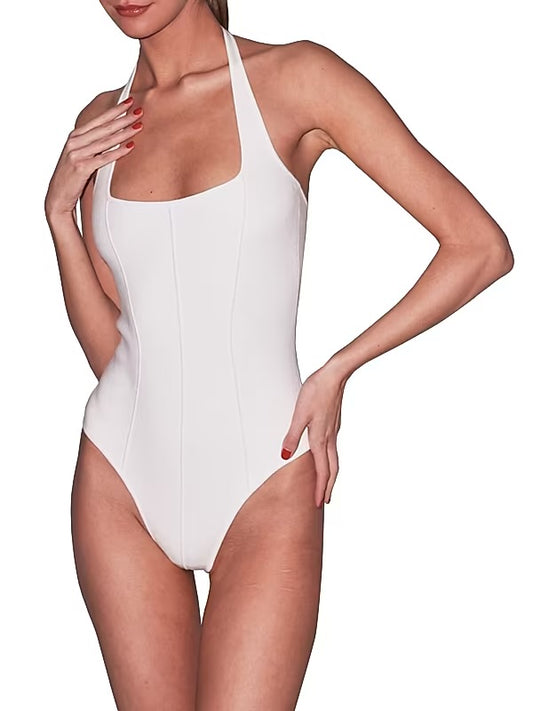FLEUR DU MAL SOPHIA HALTER BODYSUIT