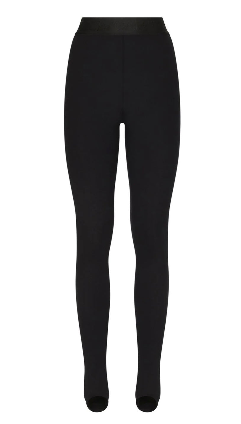 DOLCE & GABBANA LOGO HIGH RISE LEGGING