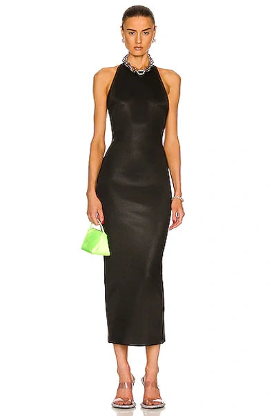 ALEXANDER WANG BONDED SEAM HALTERNECK MAXI DRESS