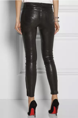 J BRAND L8001 MID RISE LEATHER LEGGING