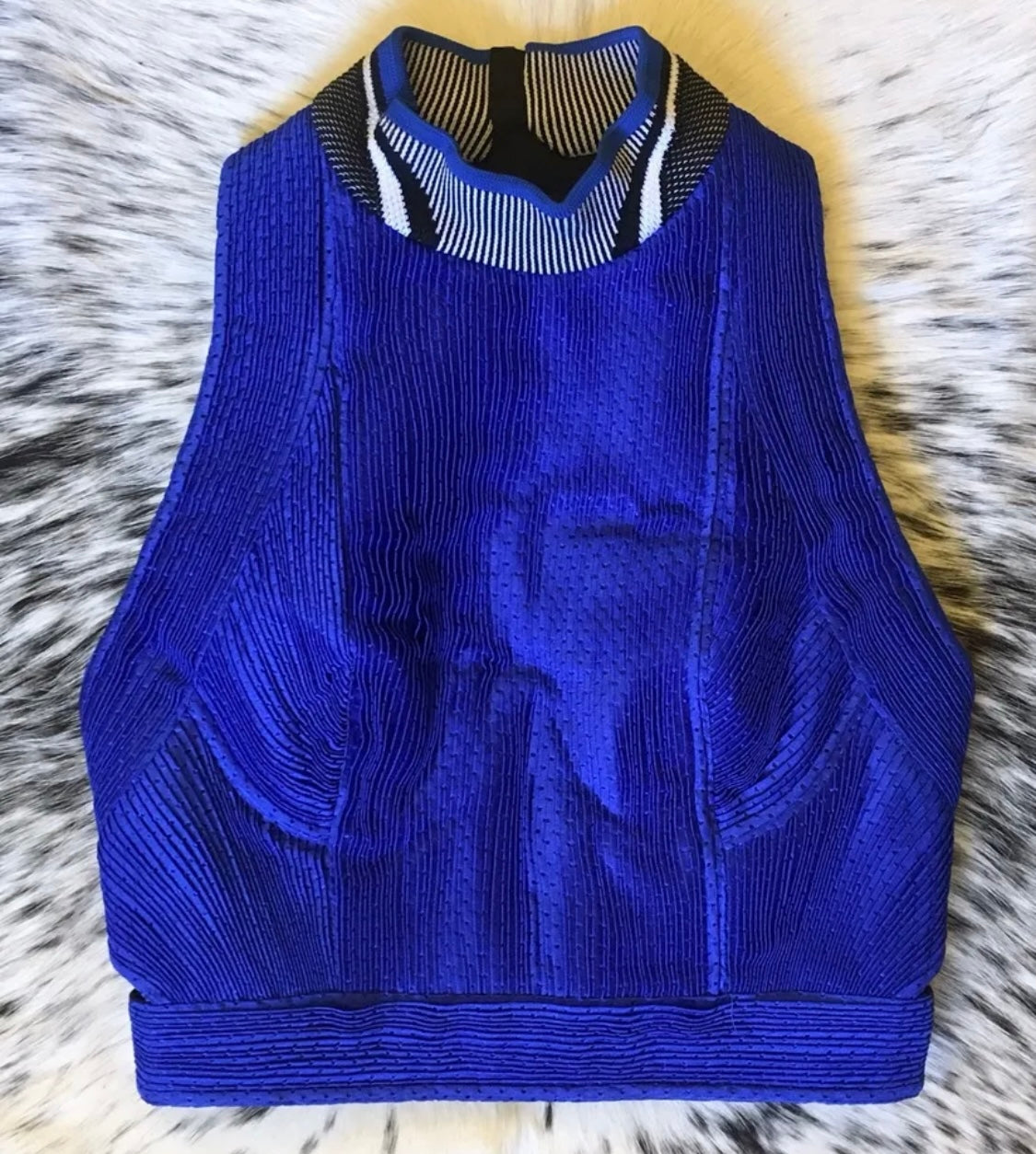 ALEXANDER WANG CROPPED MESH RUNWAY TOP