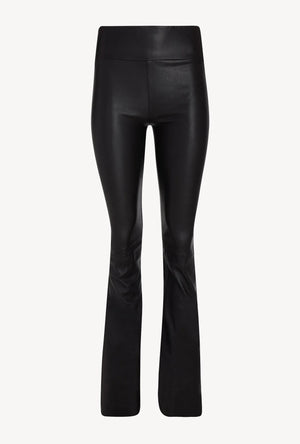 SPRWMN HIGH WAIST LEATHER MICRO FLARES