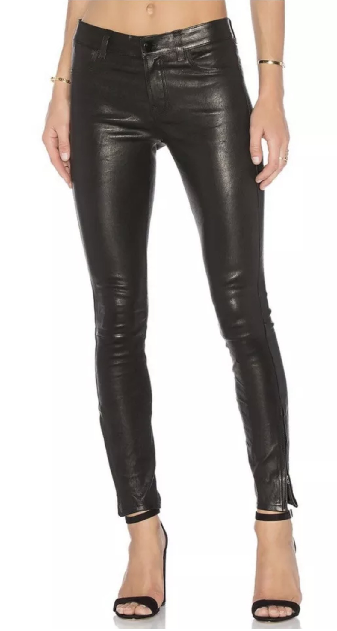 J BRAND L8001 MID RISE LEATHER LEGGING