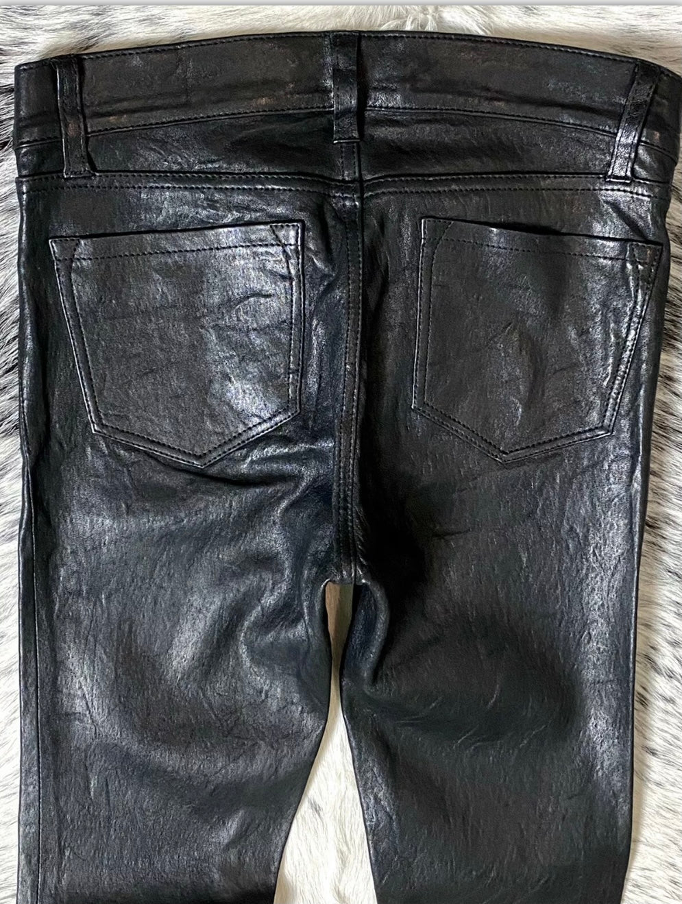 J BRAND L8001 MID RISE LEATHER LEGGING